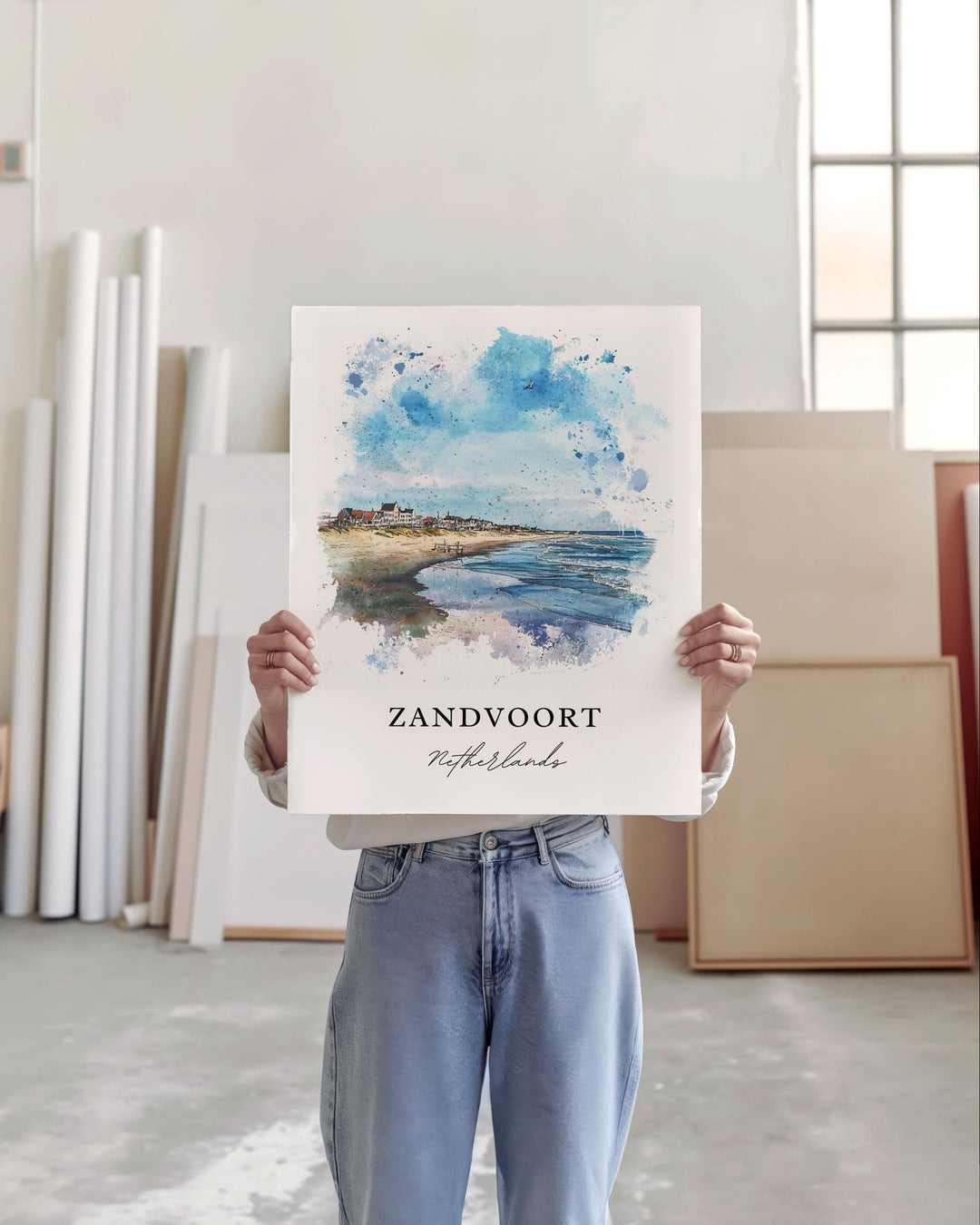 Zandvoort, Netherlands – Watercolor Art Print