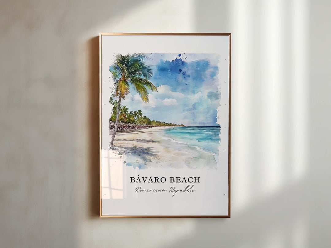 Bavaro Beach Wall Art - Dominican Republic Print