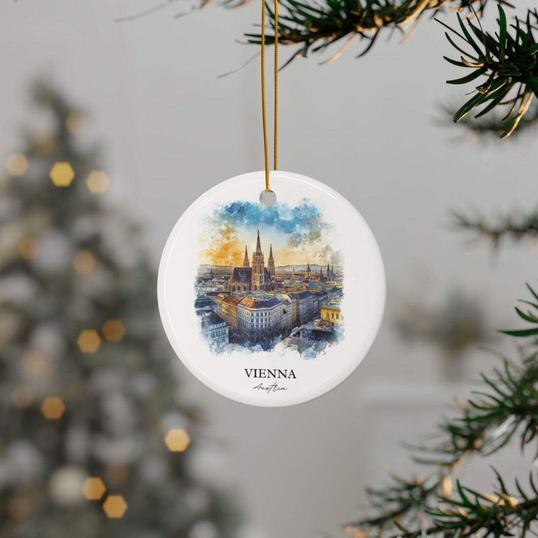 Vienna Austria Ornament: Unique Vienna Souvenir, Vienna Xmas Decor, and Authentic Vienna Gift