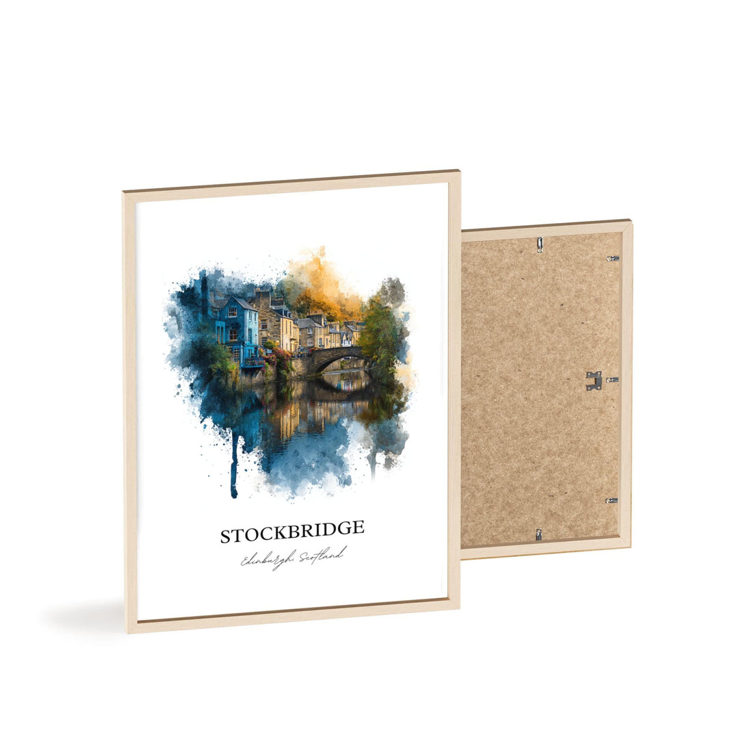 Stockbridge, Edinburgh, Scotland – Watercolor Art Print