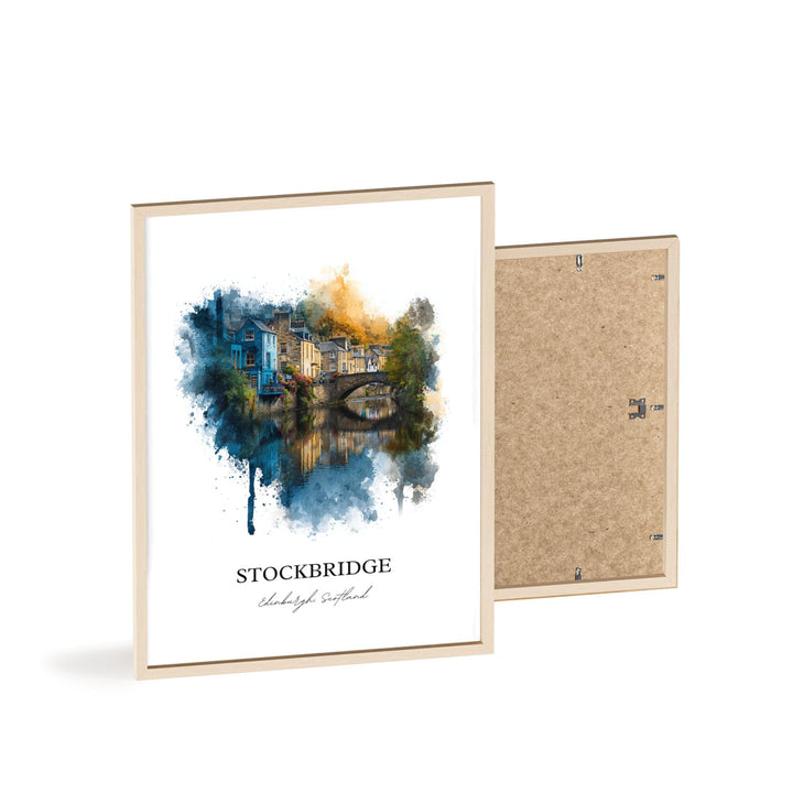 Stockbridge, Edinburgh, Scotland – Watercolor Art Print