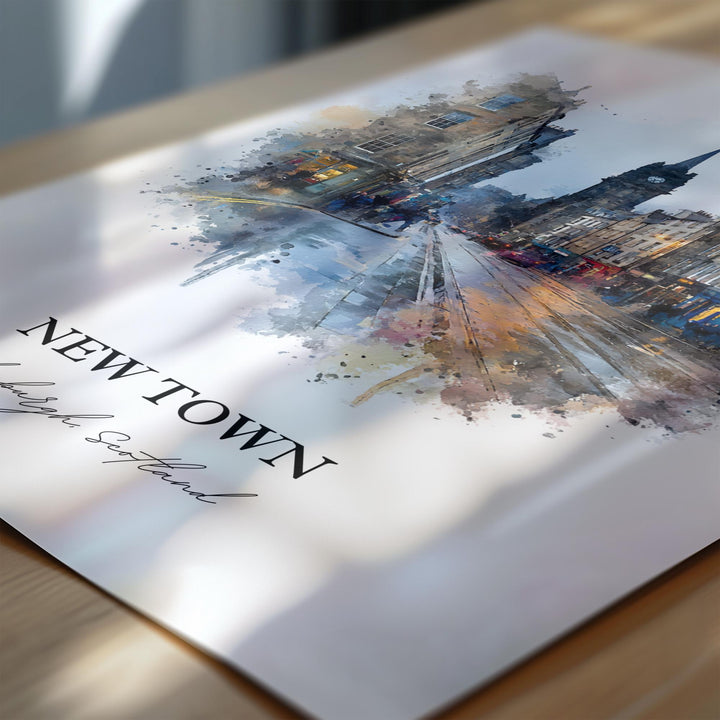 Edinburgh, Scotland – Watercolor Art Print