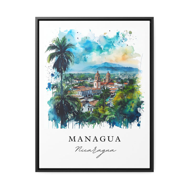 Managua Nicaragua wall art - Nicaragua, Managua print, Wedding gift, Managua Birthday present, Custom Text, Nicaragua Perfect Gift