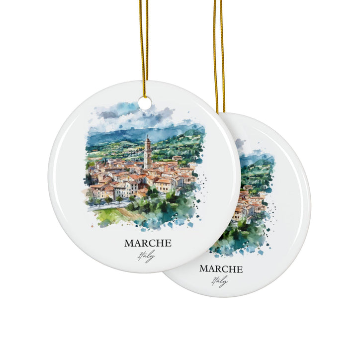 Marche Italy Ornament: Unique Marche Souvenir, Marche Xmas Decor, and Authentic Marche Italy Gift