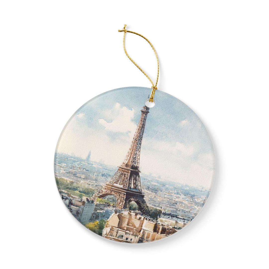 Paris France Ornament: Unique Paris Souvenir, Paris Xmas Decor, and Authentic Eiffel Tower Gift