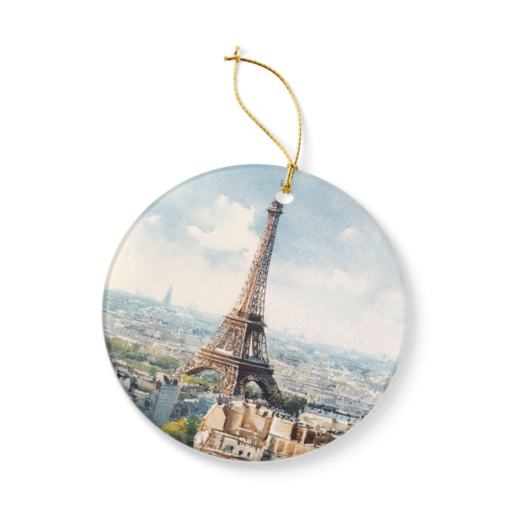 Paris France Ornament: Unique Paris Souvenir, Paris Xmas Decor, and Authentic Eiffel Tower Gift