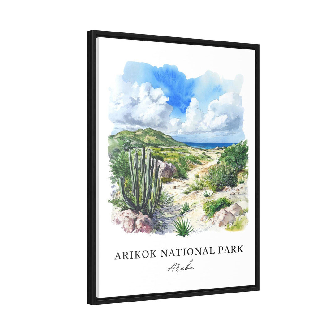 Arikok National Park Wall Art, Arikok Aruba Print, Aruba Watercolor Art, Aruba Gift, Travel Poster, Housewarming Gift