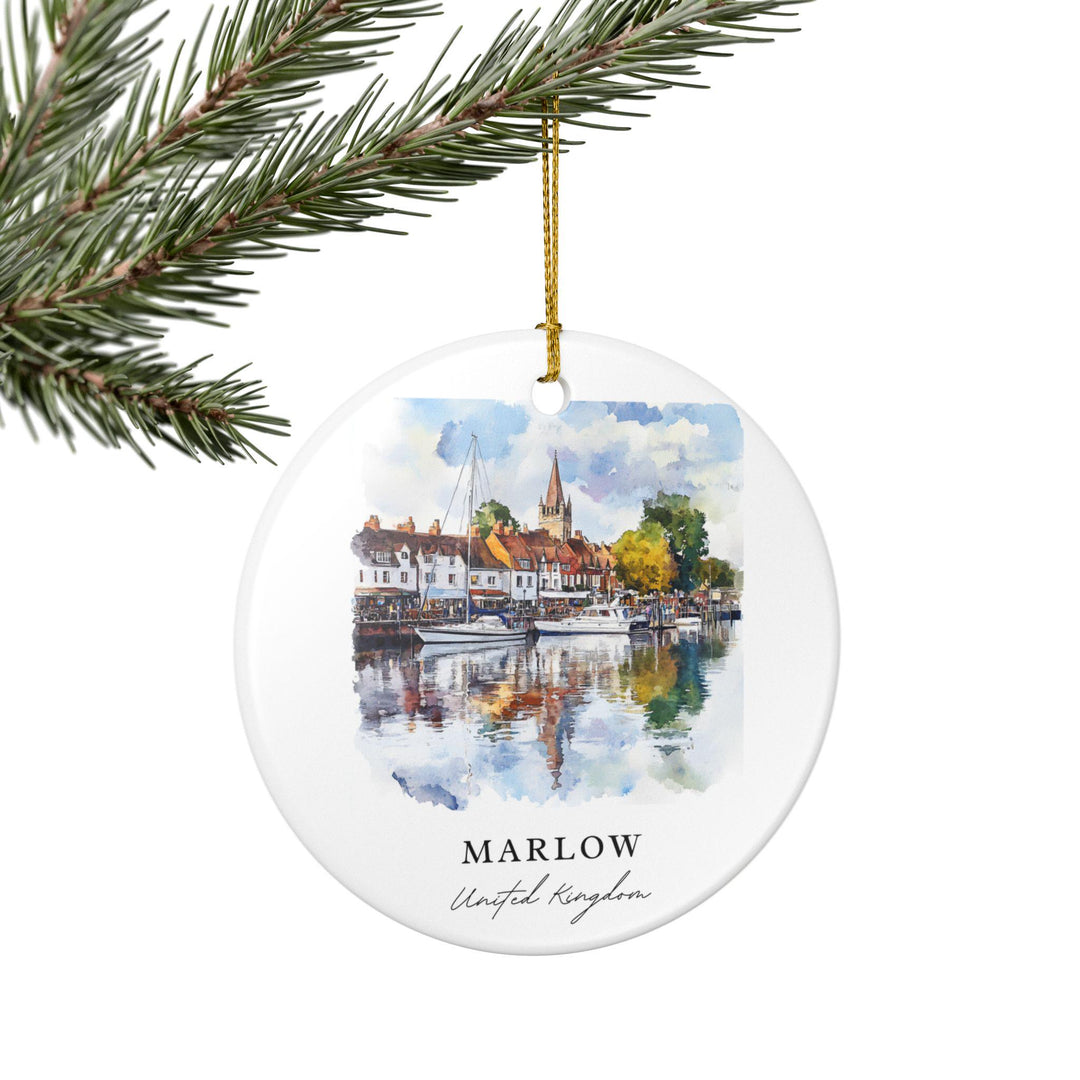Marlow England Ornament: Unique Marlow Souvenir, UK Xmas Decor, and Authentic Marlow England Gift