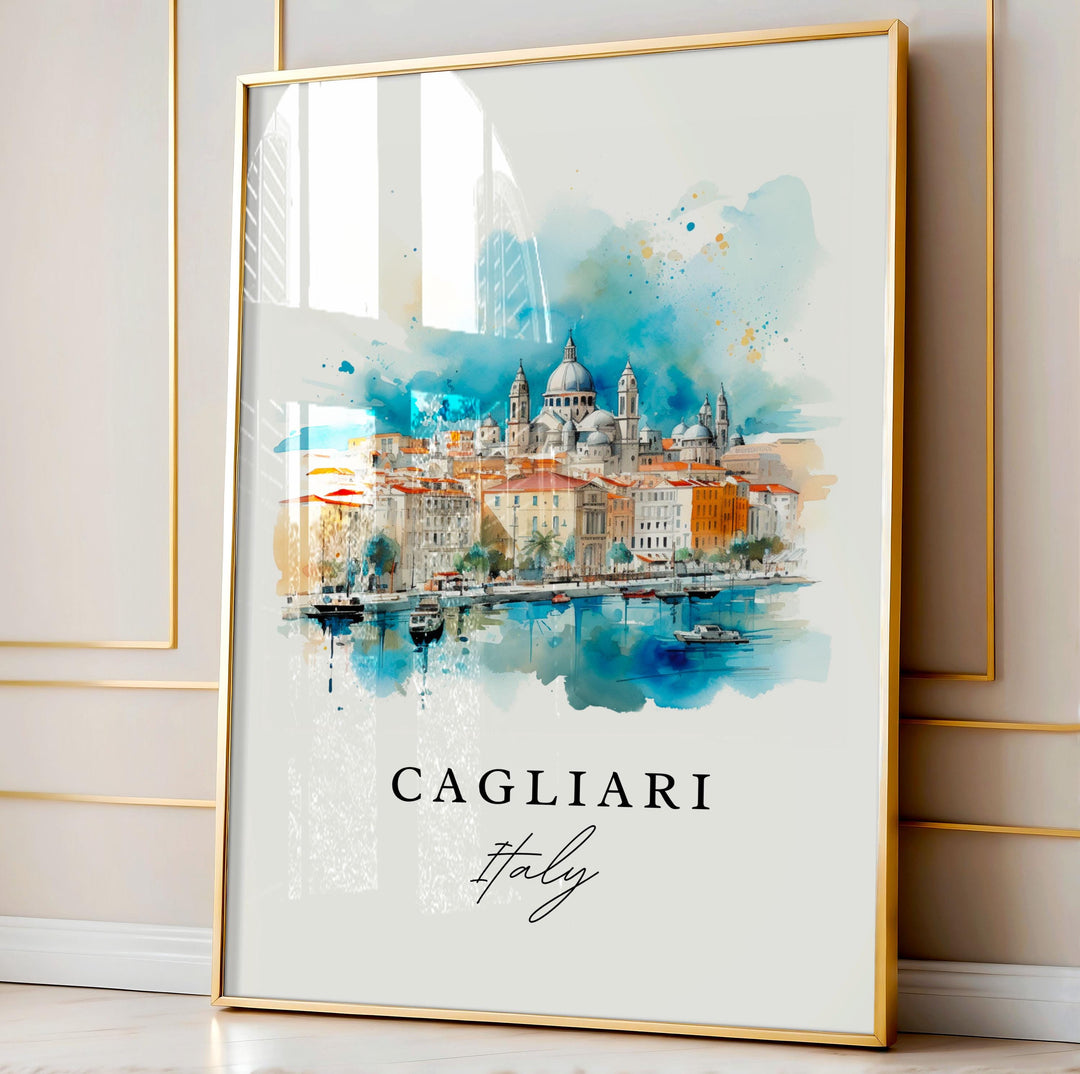 Cagliari Wall Art - Italy Print