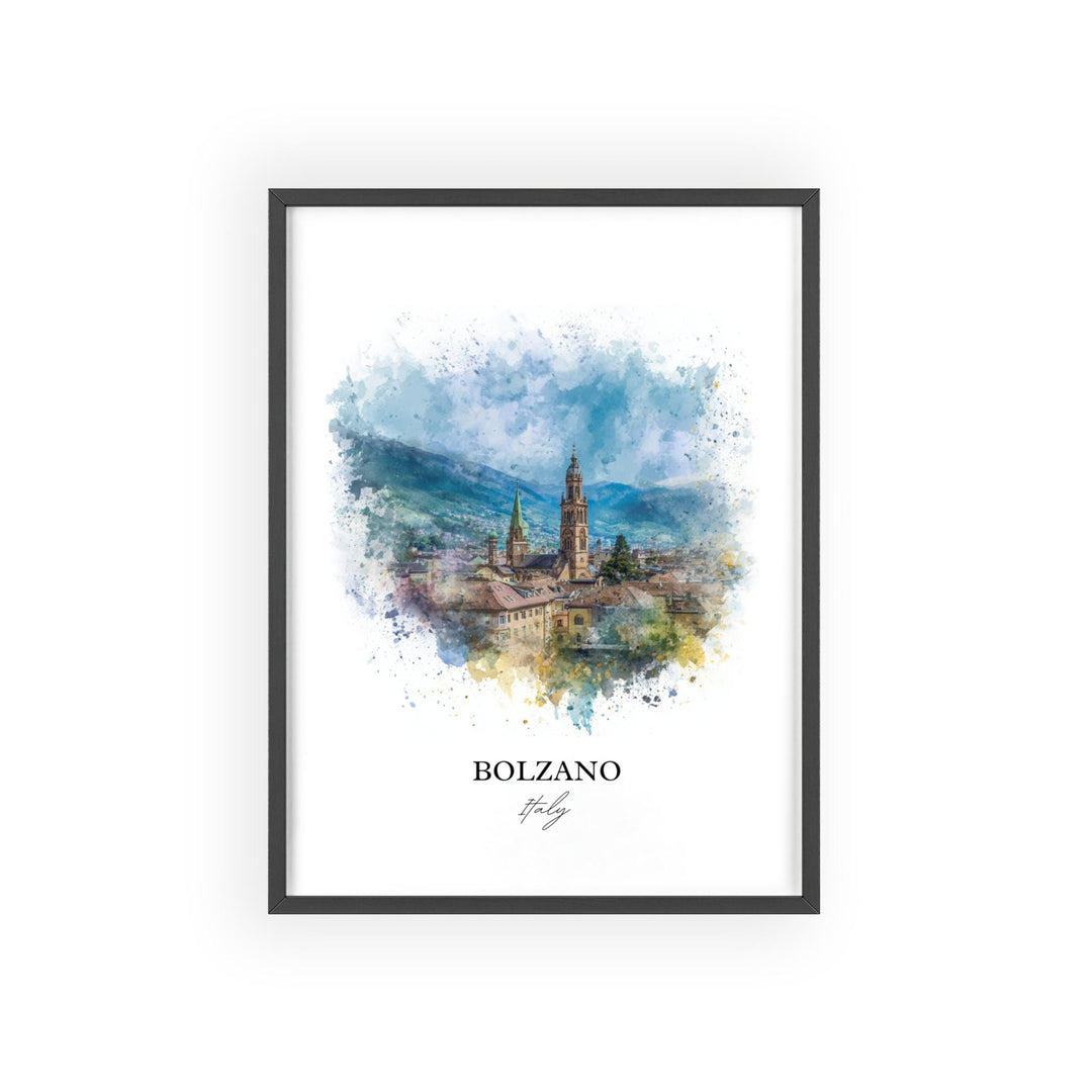 Bolzano, Italy – Watercolor Art Print
