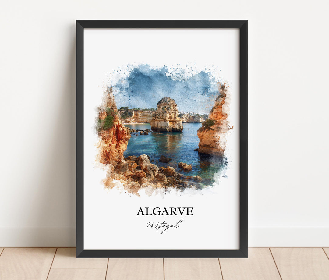 Algarve, Portugal – Watercolor Art Print