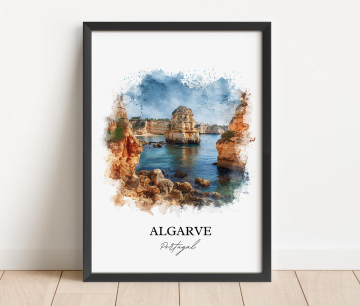 Algarve, Portugal – Watercolor Art Print