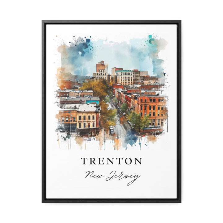 Trenton NJ wall art - New Jersey, Trenton print, Trenton Wedding gift, Trenton Birthday present, Custom Text, Perfect Gift