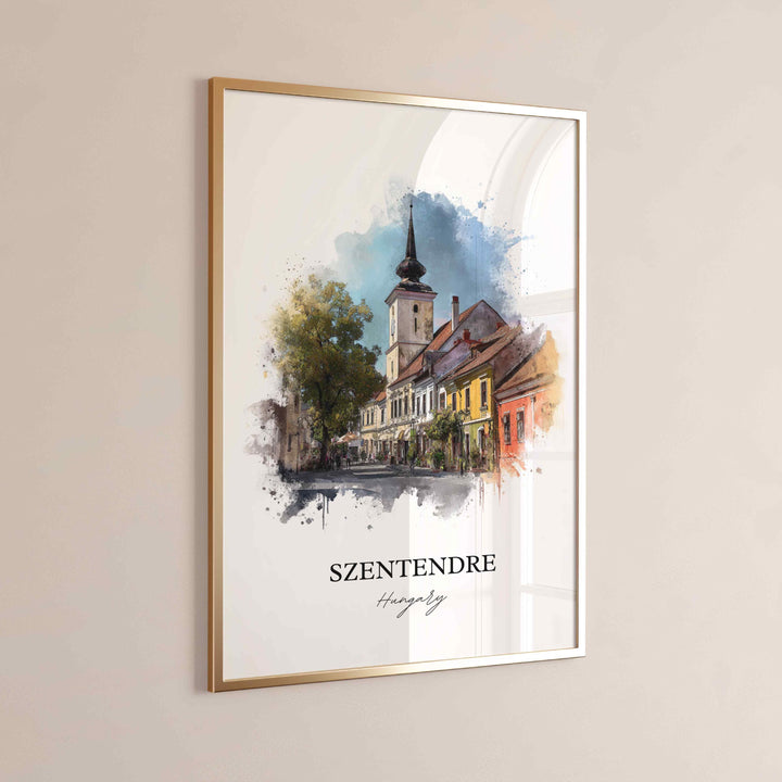 Szentendre, Hungary – Watercolor Art Print