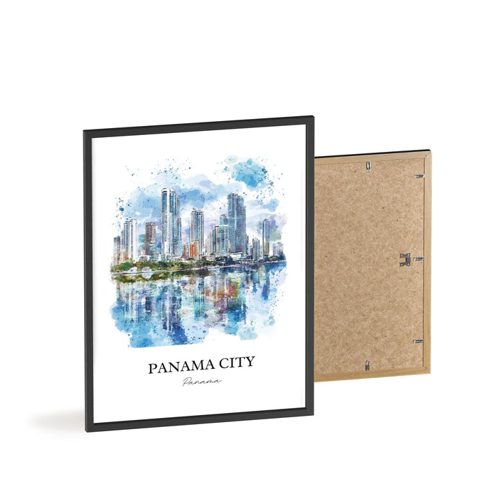 Panama City Wall Art, Panama City Print, Panama Watercolor Art, Panama City Gift, Travel Print, Travel Poster, Housewarming Gift