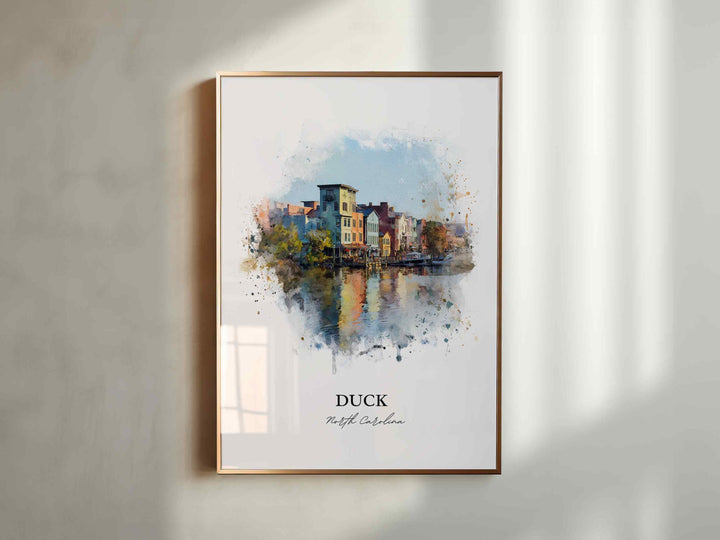 Duck, North Carolina – Watercolor Art Print