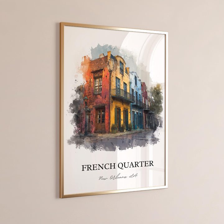 New Orleans, Louisiana, USA – Watercolor Art Print