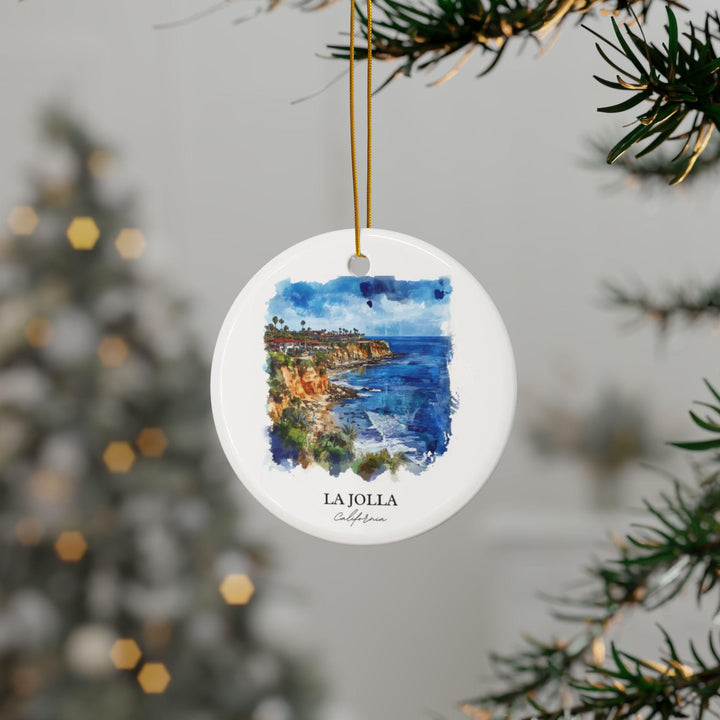 La Jolla Ornament: Unique La Jolla CA Souvenir, La Jolla Xmas Decor, and Authentic La Jolla CA Gift