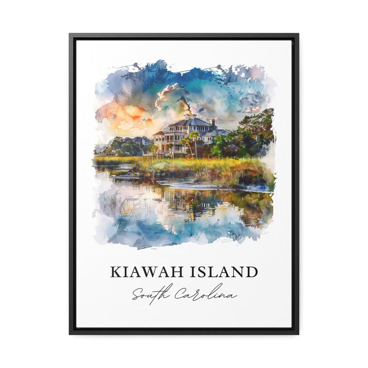 Kiawah Island Wall Art, Kiawah Island SC Print, Kiawah South Carolina Watercolor, Kiawah Island Gift, Travel Print, Housewarming Gift