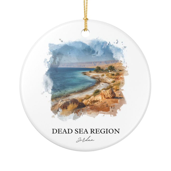 Dead Sea, Jordan Ornament: Unique Dead Sea Jordan Souvenir, Jordan Xmas Decor, and Authentic Jordan Gift