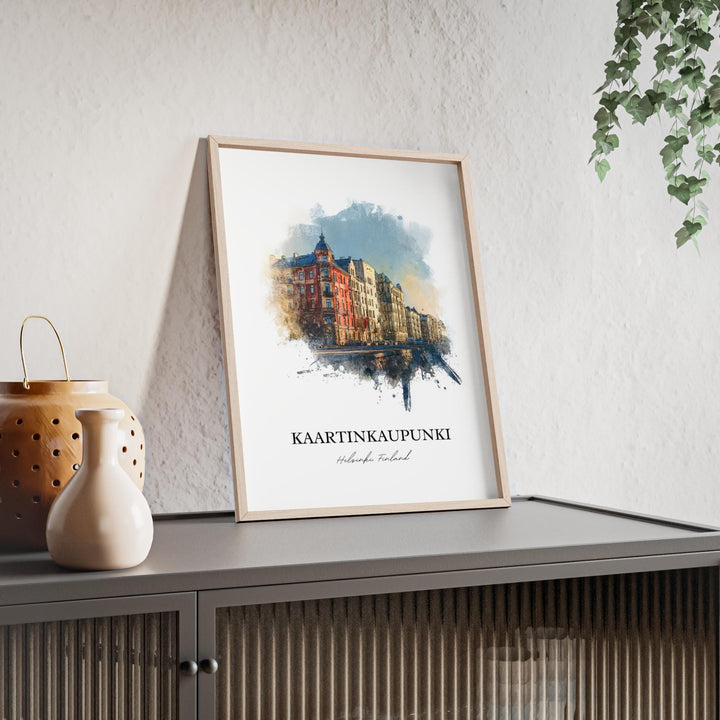 Kaartinkaupunki, Finland – Watercolor Art Print