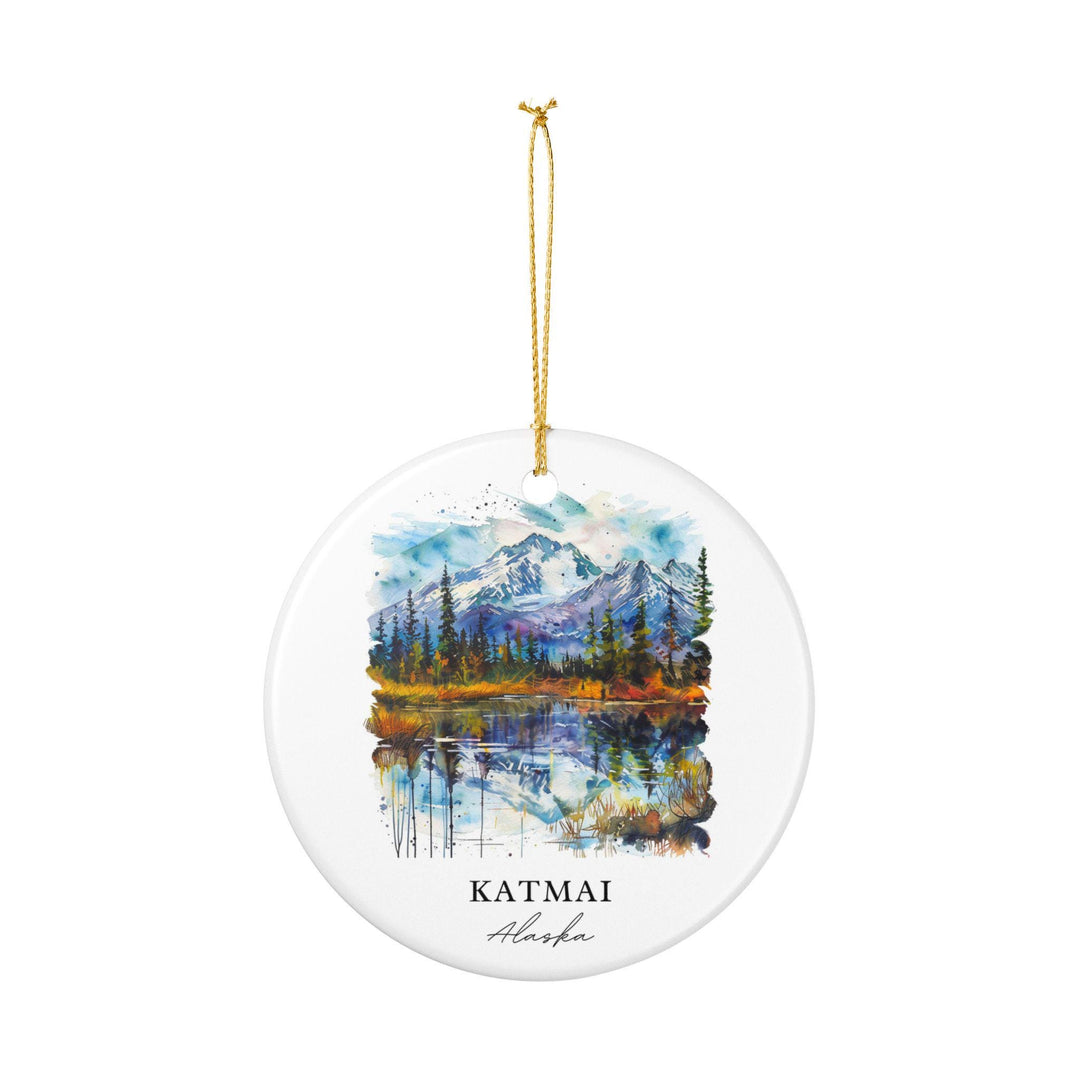 Katmai Alaska Ornament: Unique Katmai Souvenir, Katmai Xmas Decor, and Authentic Katmai Alaska Gift