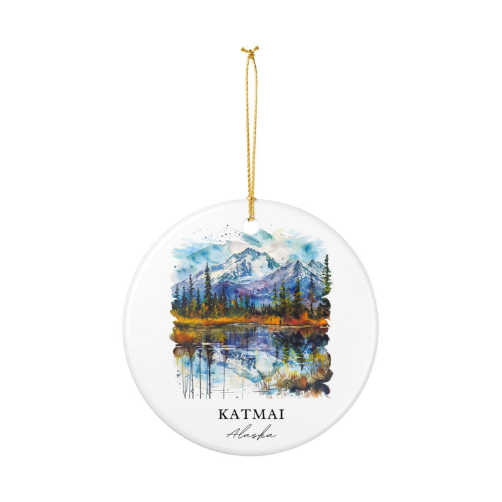 Katmai Alaska Ornament: Unique Katmai Souvenir, Katmai Xmas Decor, and Authentic Katmai Alaska Gift