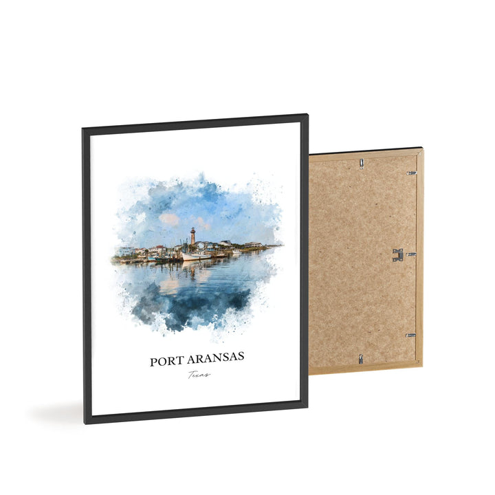 Port Aransas, Texas – Watercolor Art Print