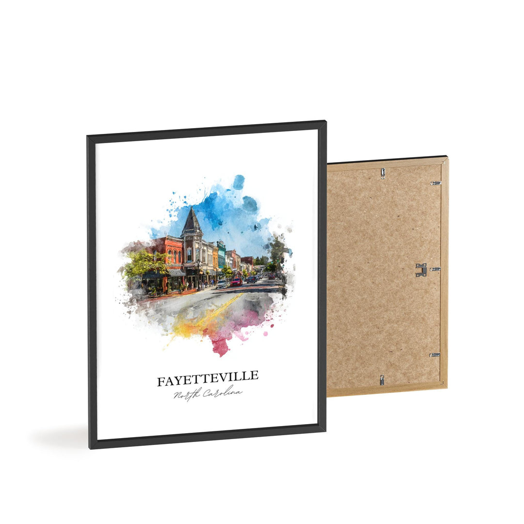 Fayetteville, North Carolina – Watercolor Art Print