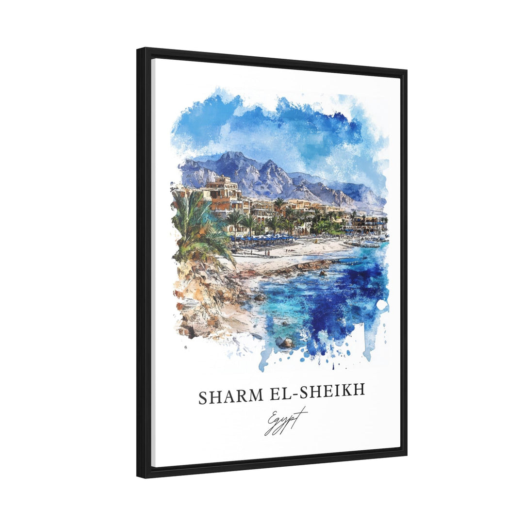 Sharm El-Sheikh Wall Art, Sharm El-Sheikh Print, Sharm El-Sheikh Watercolor Art, Sinai Gift,