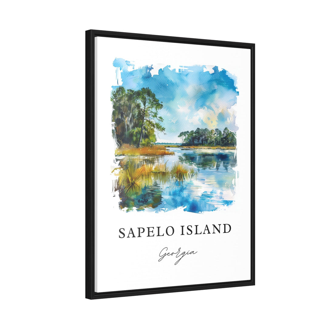 Sapelo Island Art, Sapelo Island Georgia Print, Sapelo Watercolor, McIntosh County GA Gift,