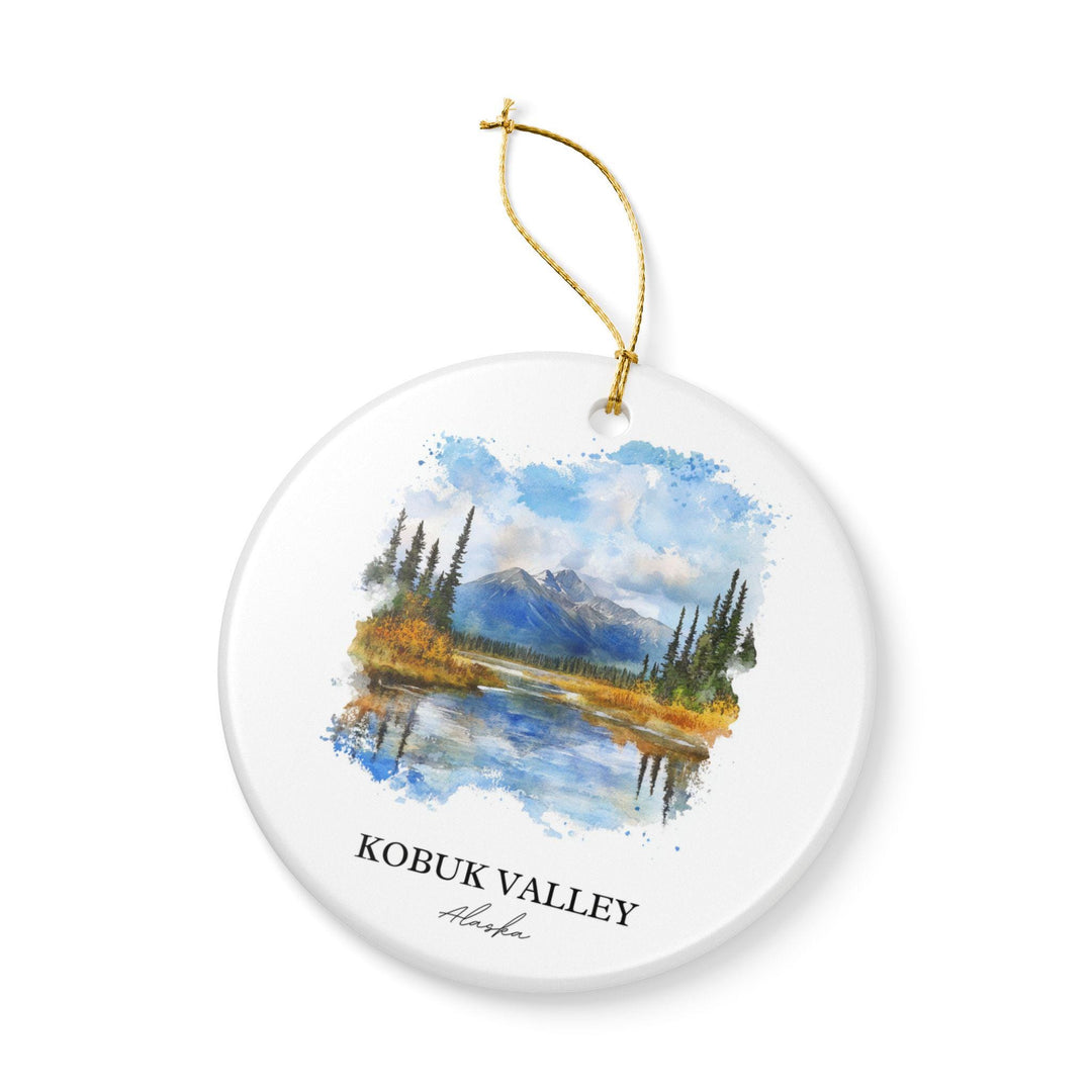 Kobuk Valley Ornament: Unique Kobuk Valley Souvenir, Kobuk Valley AK Xmas Decor, and Authentic Alaska Gift