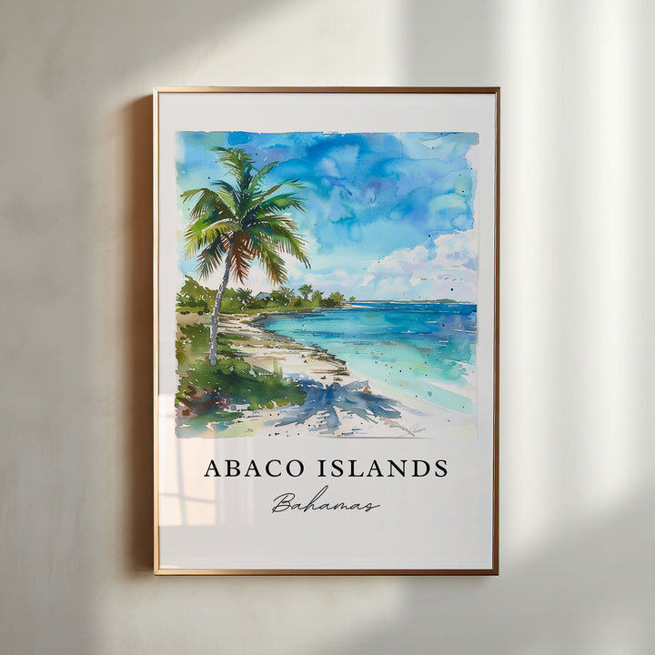 Abaco Islands Wall Art - Bahamas Print