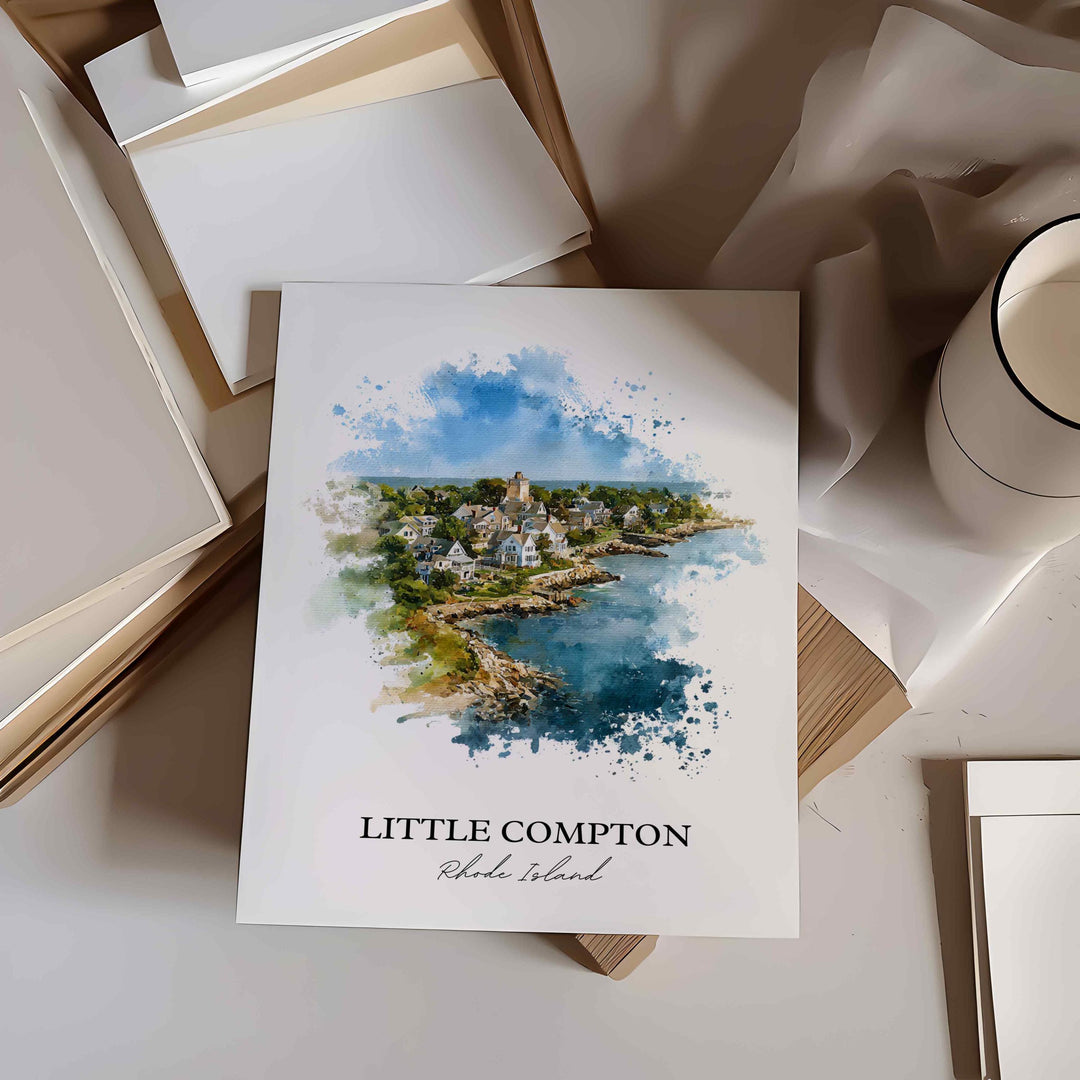 Little Compton, Rhode Island – Watercolor Art Print