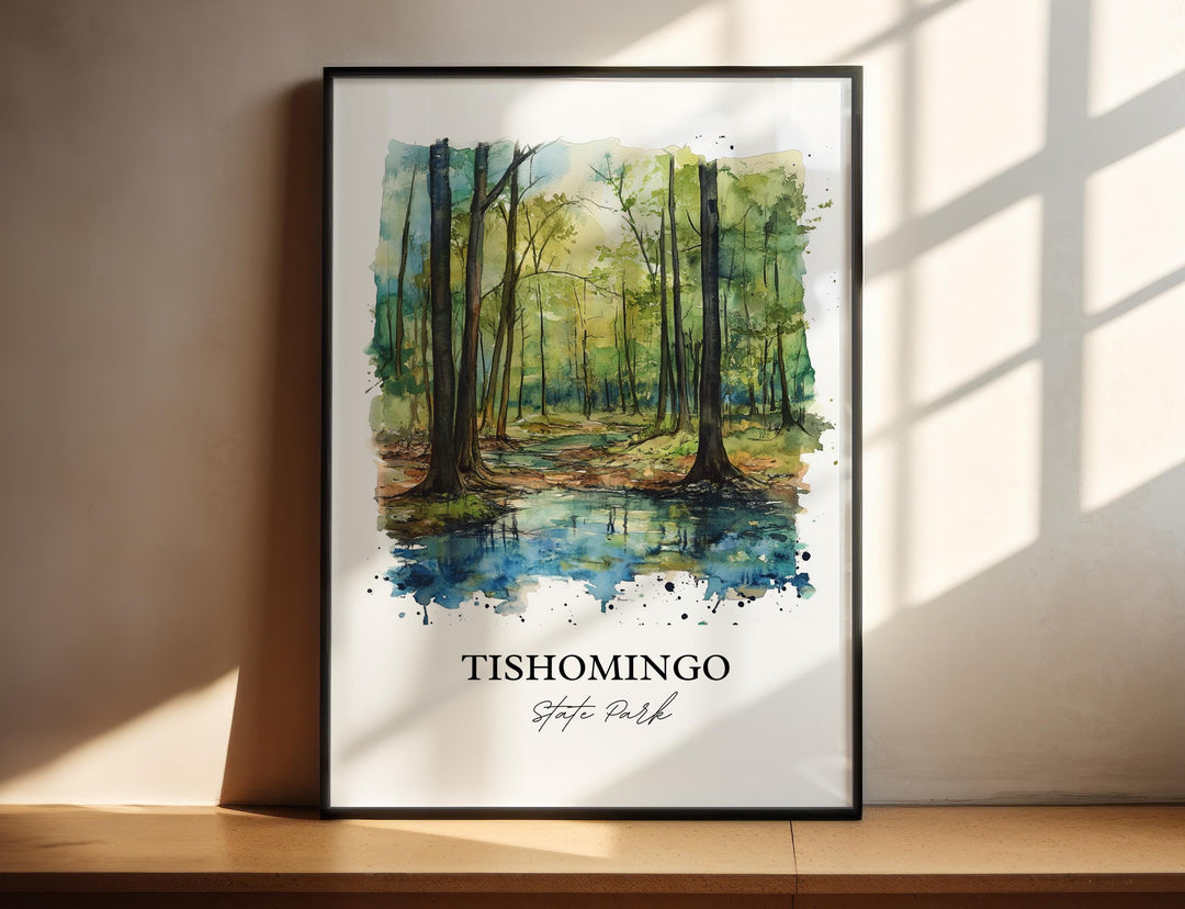 Tishomingo State Park Art, Tishomingo Print, Mississippi Artwork, Tishomingo State Park Gift, Travel Print, Travel Poster, Housewarming Gift