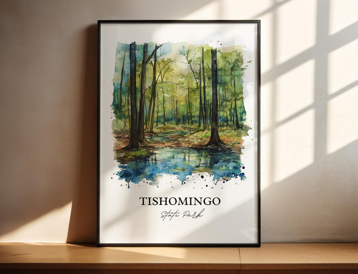 Tishomingo State Park Art, Tishomingo Print, Mississippi Artwork, Tishomingo State Park Gift, Travel Print, Travel Poster, Housewarming Gift