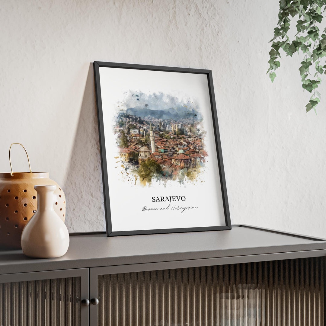 Sarajevo, Bosnia & Herzegovina – Watercolor Art Print
