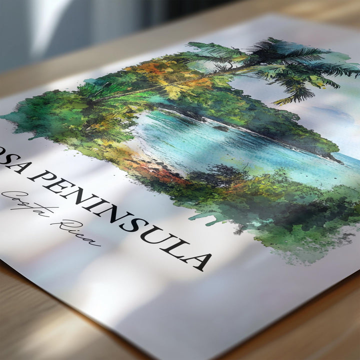 Osa Peninsula, Costa Rica – Watercolor Art Print
