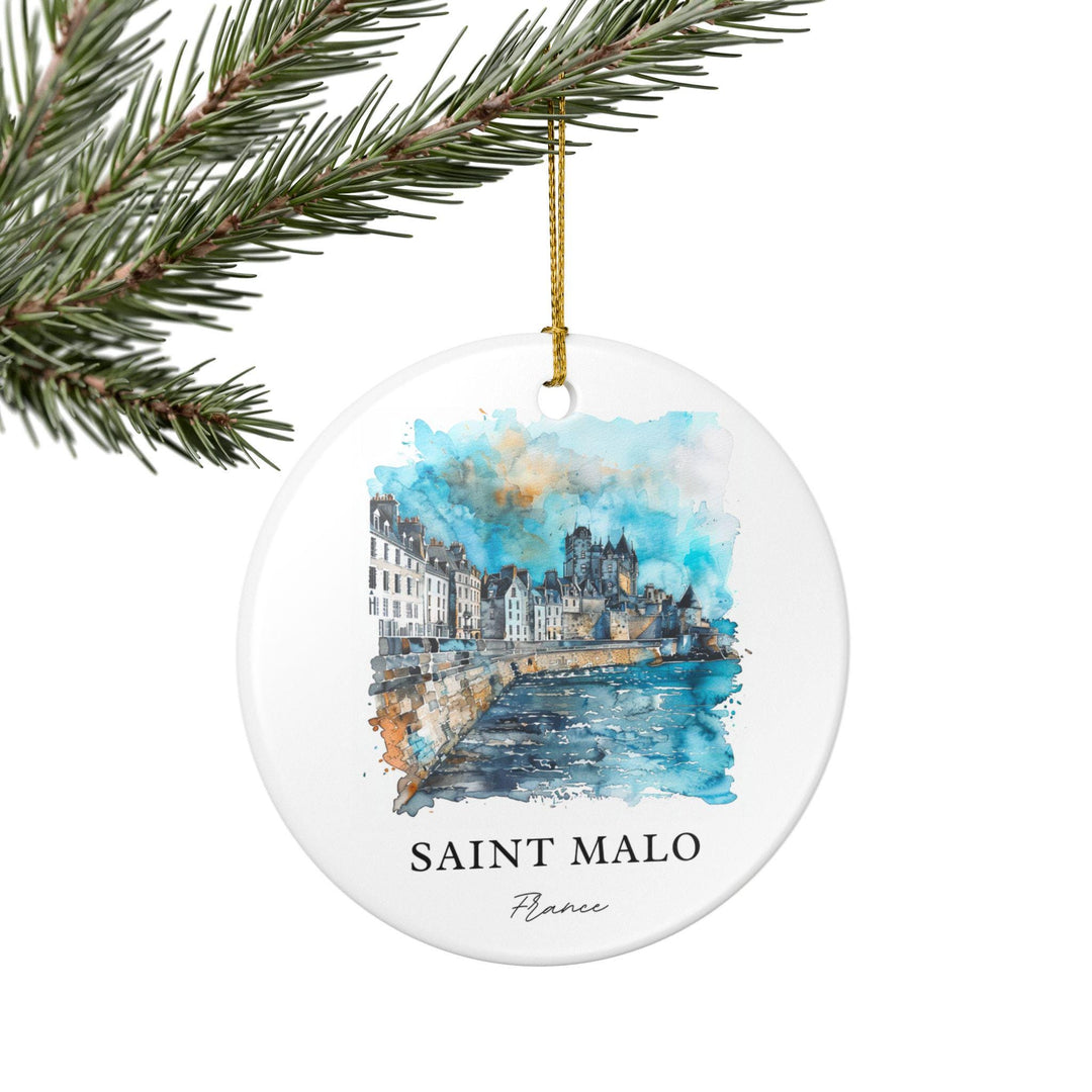 Saint Malo Ornament: Unique Saint Malo Souvenir, France Xmas Decor, and Authentic Saint Malo France Gift