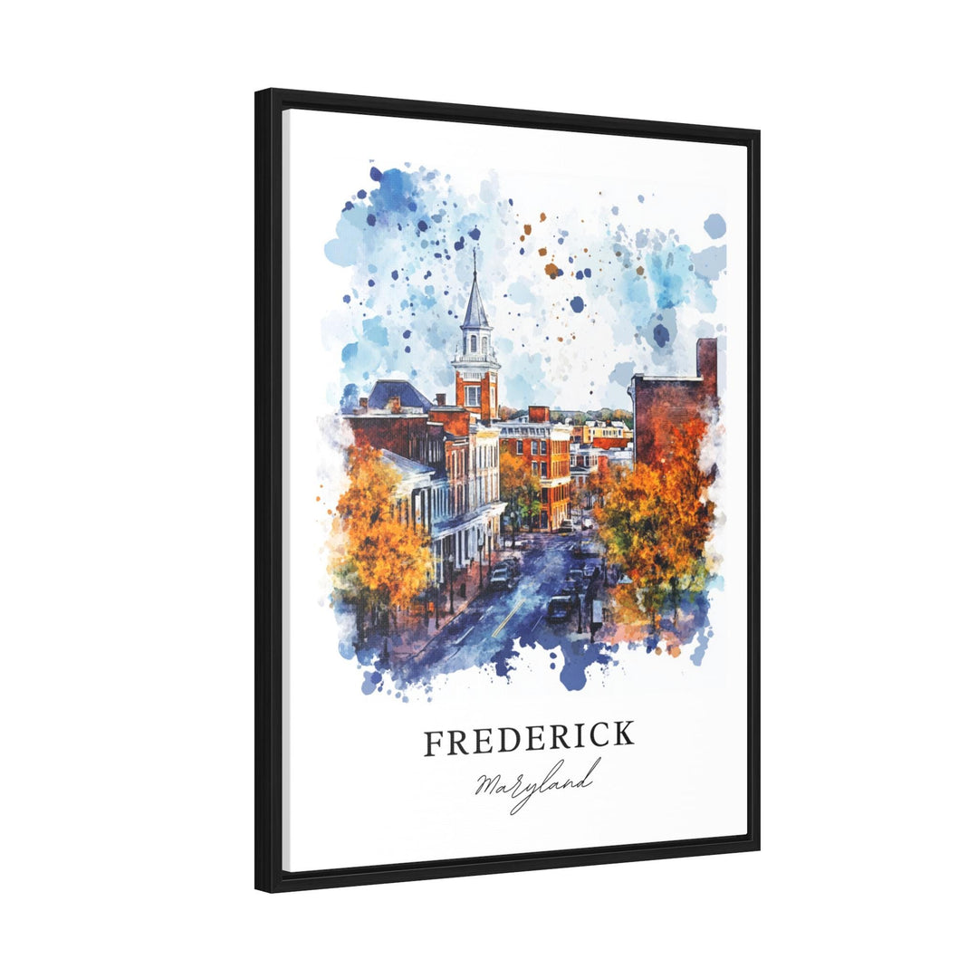 Frederick MD Wall Art, Frederick Print, Frederick Maryland Watercolor Art, Frederick Gift, Housewarming Gift