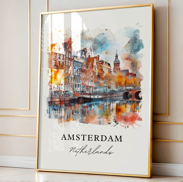 Amsterdam Wall Art - Netherlands Print