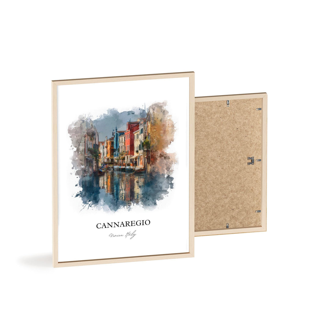 Cannaregio Wall Art, Venice Italy Print, Venice Italy Watercolor Art, Venice Italy Gift, Italy Print, Travel Poster, Housewarming Gift