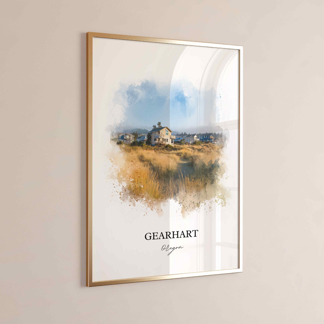 Gearhart, Oregon – Watercolor Art Print