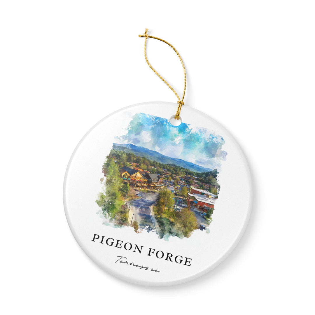 Pigeon Forge Ornament: Unique Pigeon Forge Souvenir, Pigeon Forge Xmas Decor, and Authentic Tennessee Gift