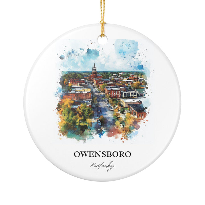 Owensboro, Kentucky Ornament: Unique Owensboro Souvenir, Owensboro KY Xmas Decor, and Authentic Kentucky Gift
