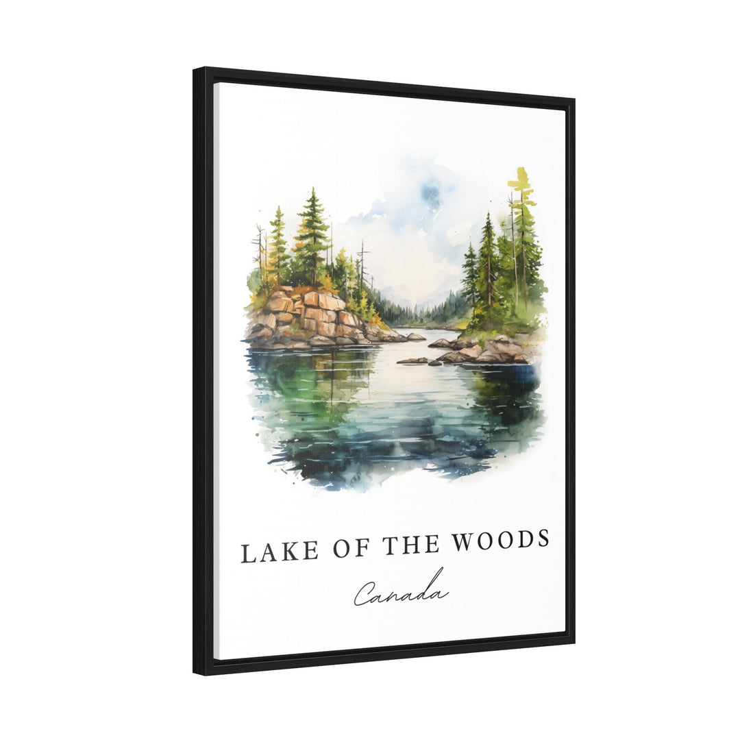 Lake of the Woods Canada wall art - Ontario Canada, Lake of the Woods print, Wedding gift, Birthday present, Custom Text Option