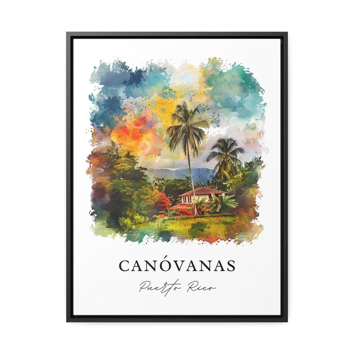 Canóvanas Wall Art, Canóvanas Print, Canóvanas PR Watercolor, Canovanas Puerto Rico Gift,