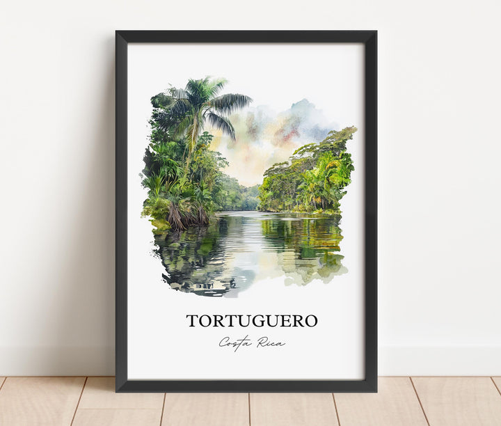 Tortuguero, Costa Rica – Watercolor Art Print