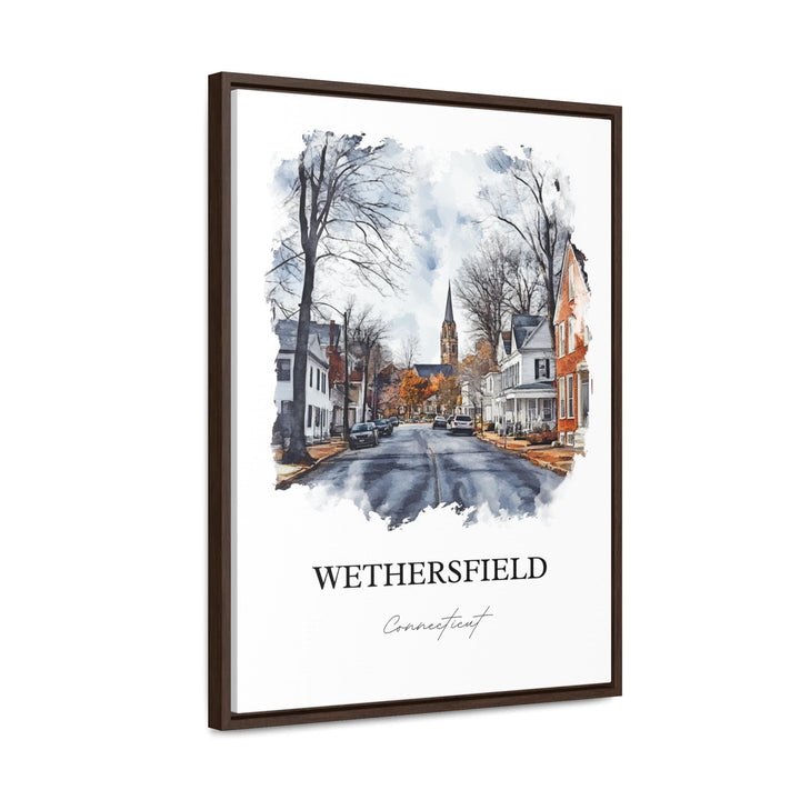 Wethersfield CT Wall Art, Hartford Print, Connecticut Watercolor Art, Wethersfield Gift, Travel Print, Travel Poster, Housewarming Gift