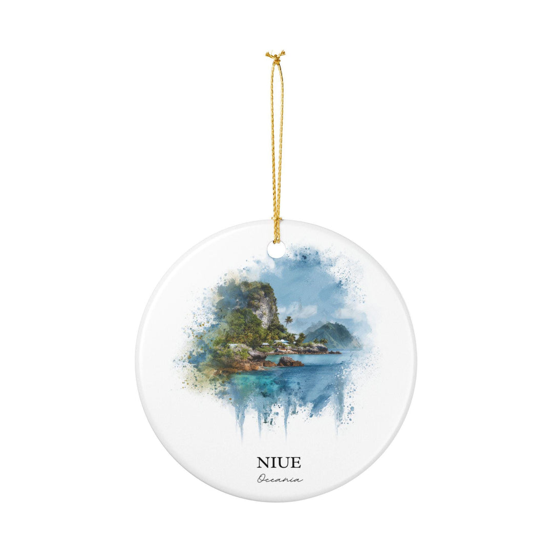 Niue Ornament: Unique Niue Souvenir, Niue Xmas Decor, and Authentic Niue Gift